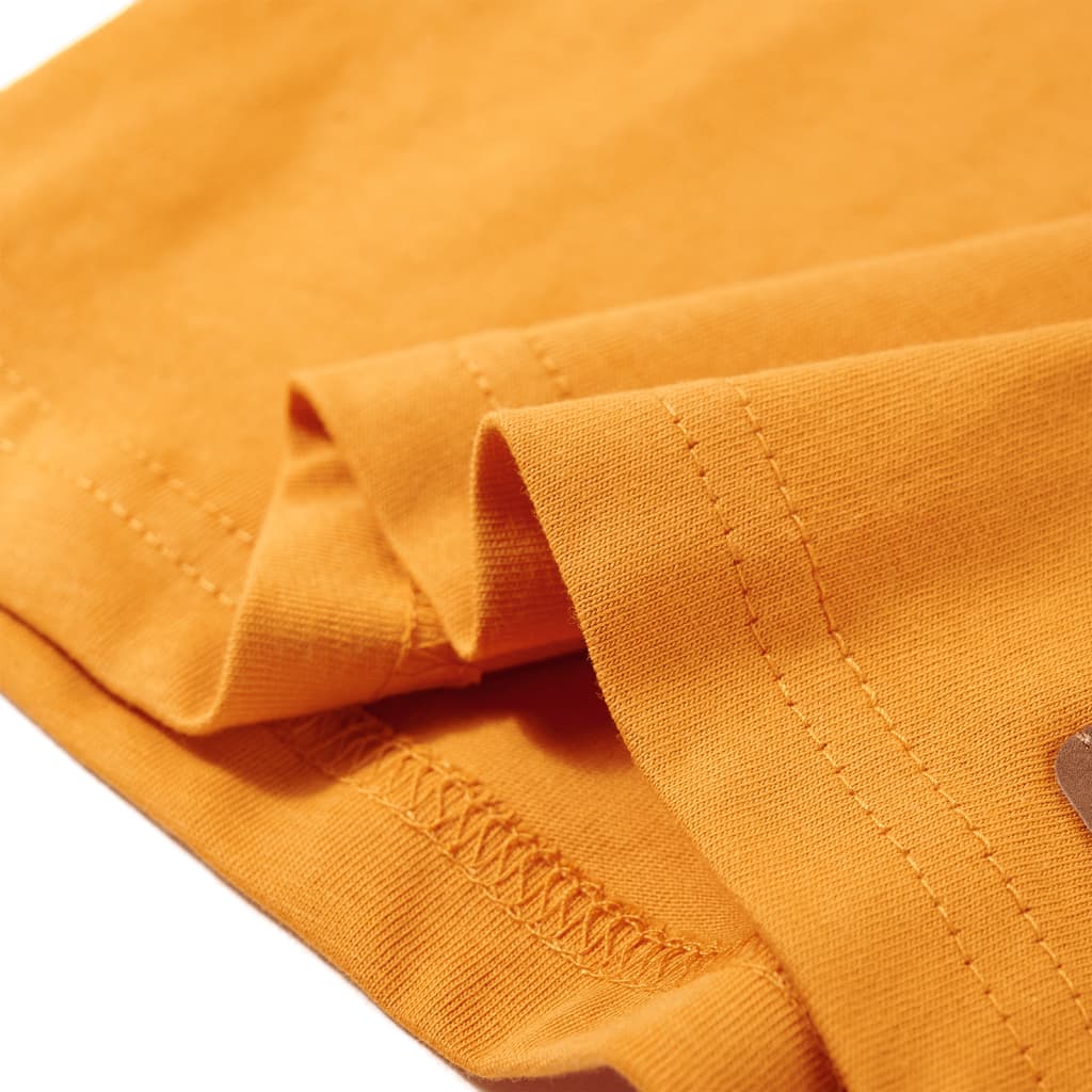 Kids' T-shirt with Long Sleeves Ochre 92