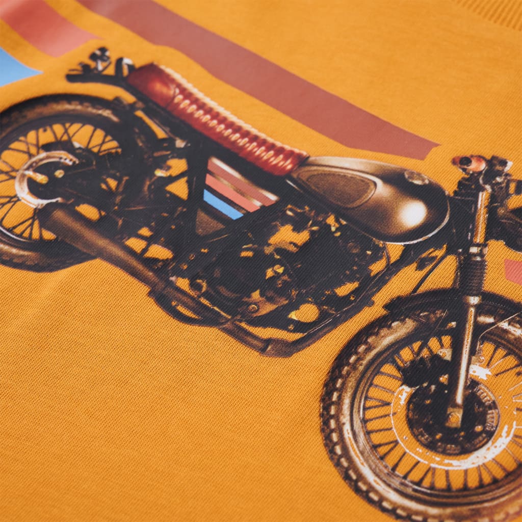 Kids' T-shirt with Long Sleeves Ochre 104