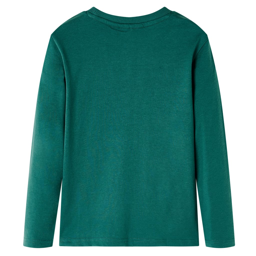 Kids' T-shirt with Long Sleeves Green 92