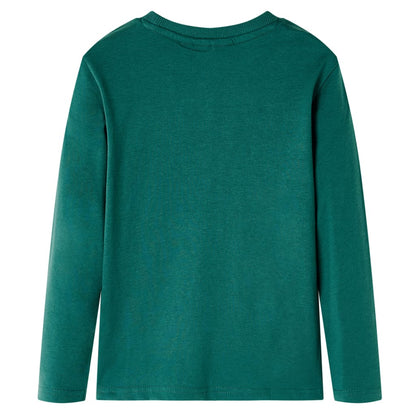 Kids' T-shirt with Long Sleeves Green 92