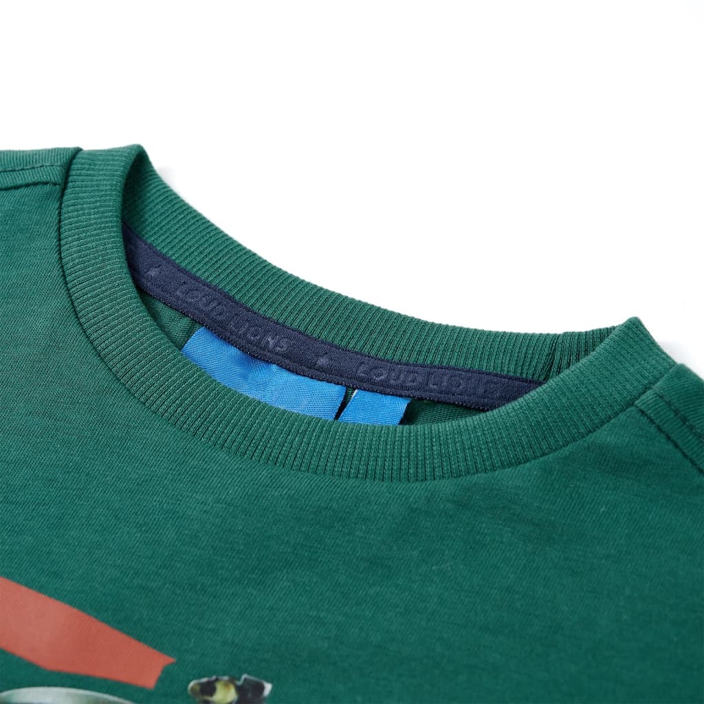 Kids' T-shirt with Long Sleeves Green 92