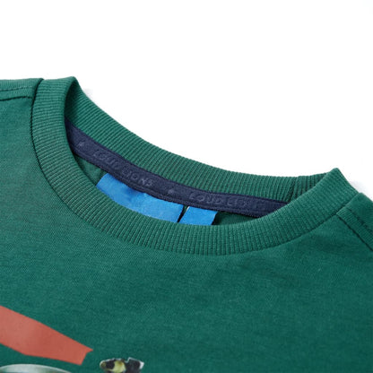 Kids' T-shirt with Long Sleeves Green 92