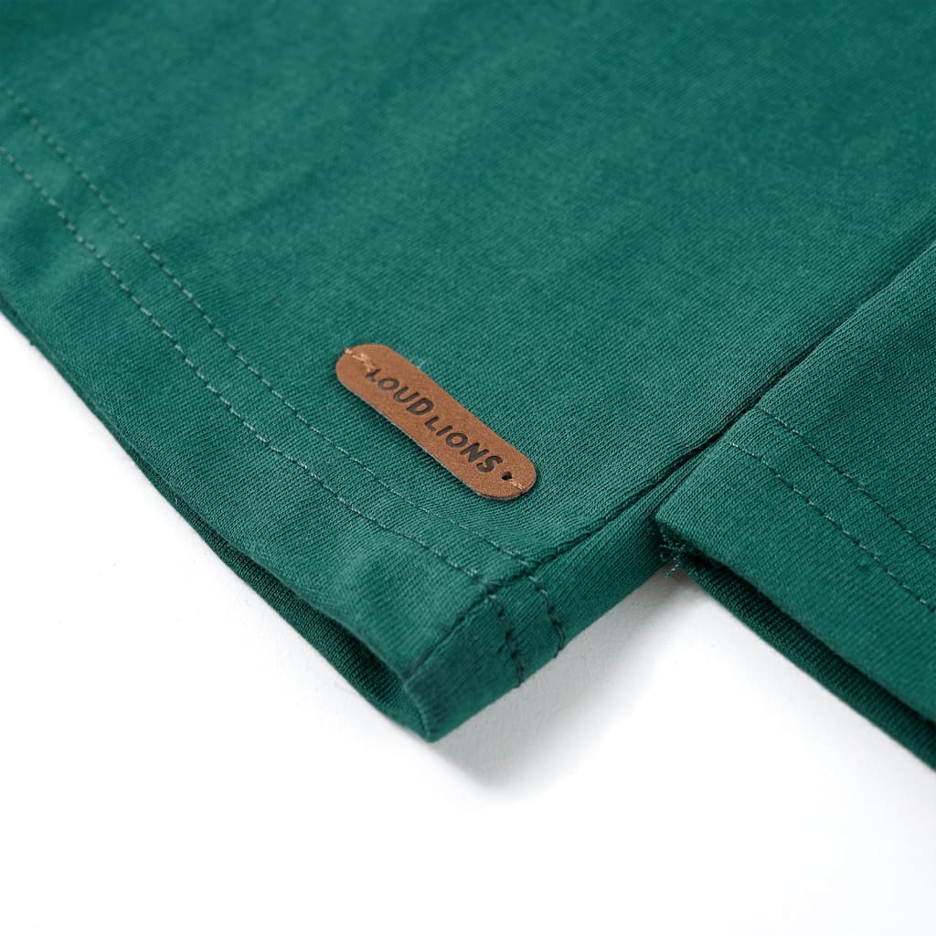 Kids' T-shirt with Long Sleeves Green 92