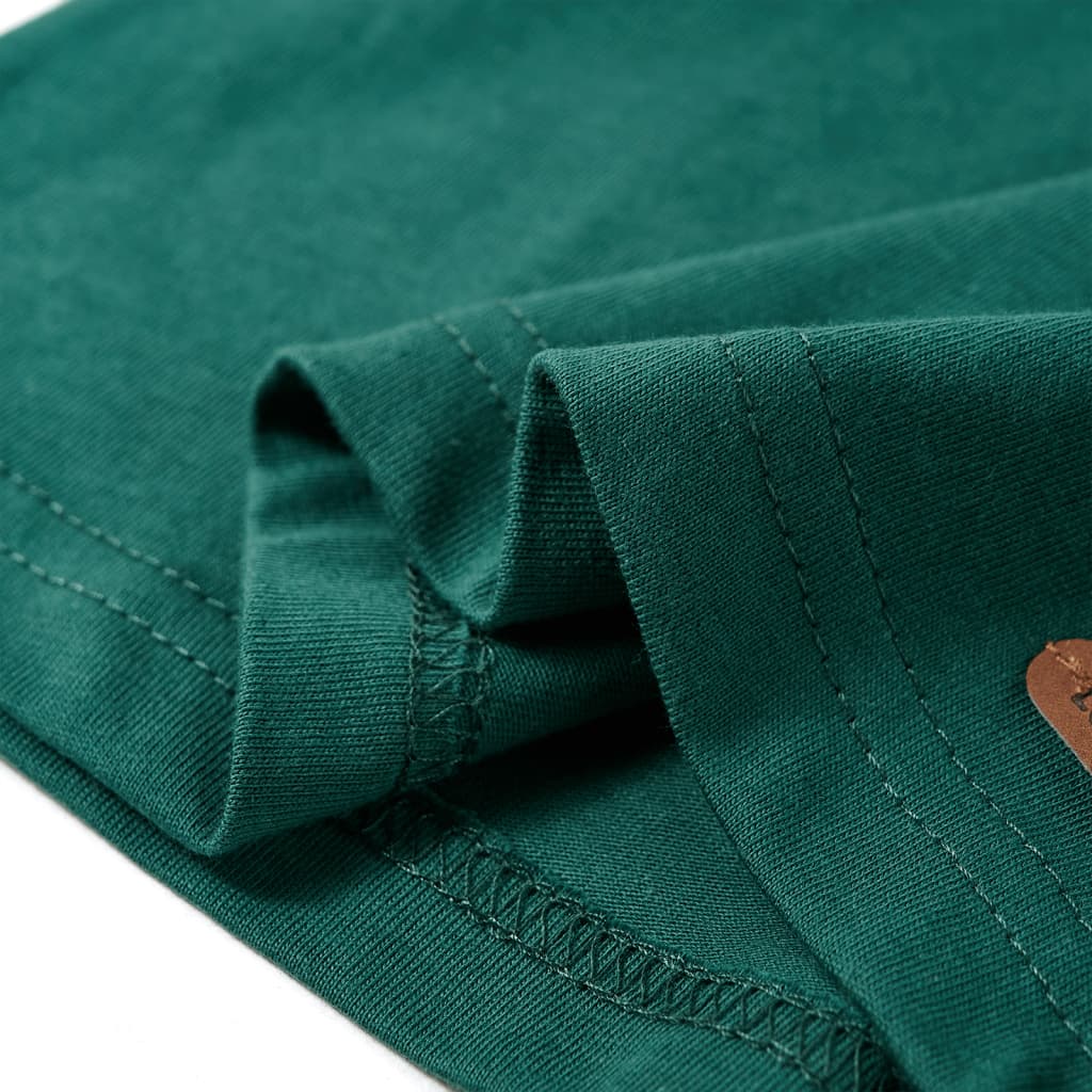 Kids' T-shirt with Long Sleeves Green 92