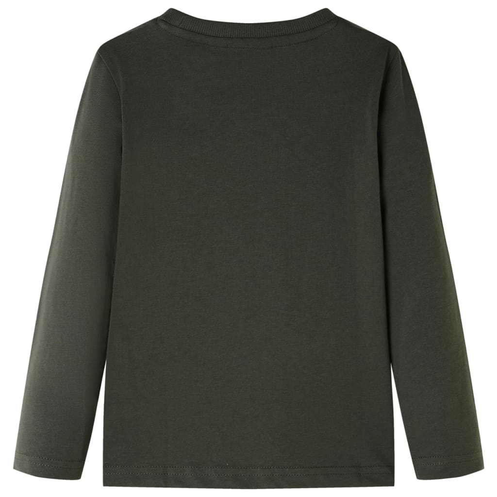 Kids' T-shirt with Long Sleeves Khaki 104