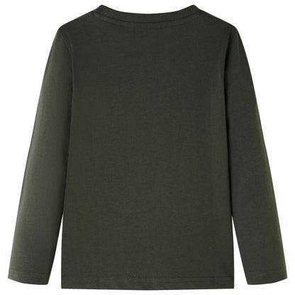 Kids' T-shirt with Long Sleeves Khaki 104