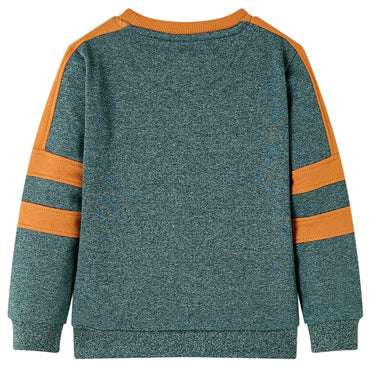 Kids' Sweatshirt Dark Green Melange 104