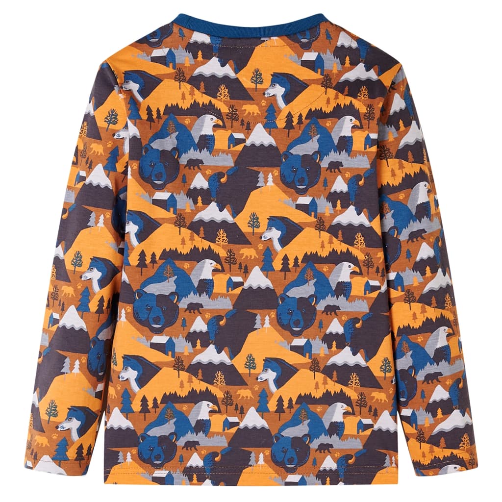 Kids' Pyjamas with Long Sleeves Cognac 116