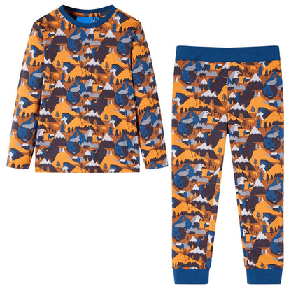 Kids' Pyjamas with Long Sleeves Cognac 128