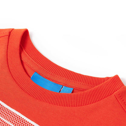 Kids' T-shirt with Long Sleeves Bright Orange 116