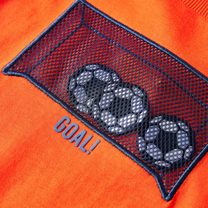 Kids' T-shirt with Long Sleeves Bright Orange 116