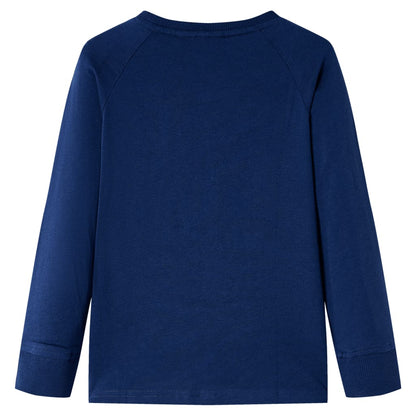 Kids' T-shirt with Long Sleeves Navy 116