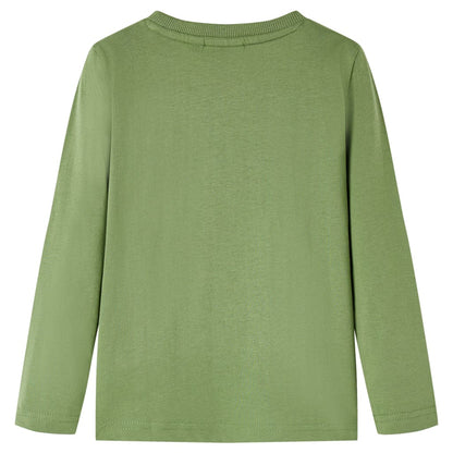 Kids' T-shirt with Long Sleeves Light Khaki 104