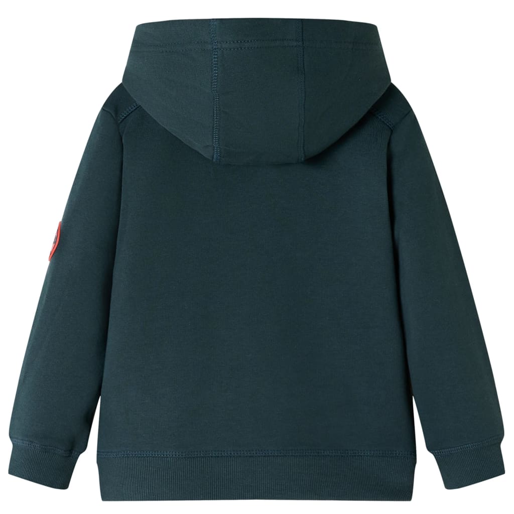 Kids' Hooded Sweatshirt Dark Green 104