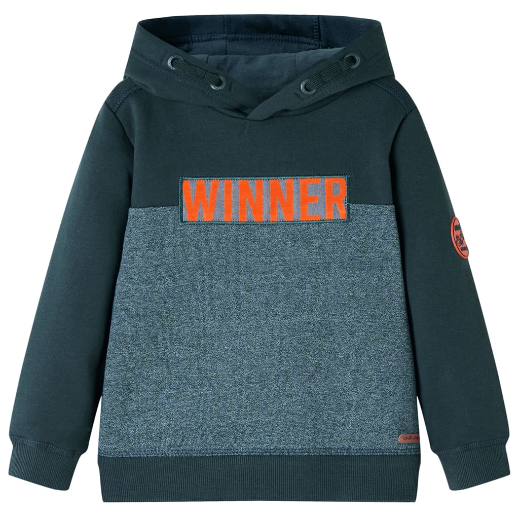 Kids' Hooded Sweatshirt Dark Green 140