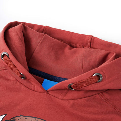 Kids' Hooded Sweatshirt Burnt Red 140