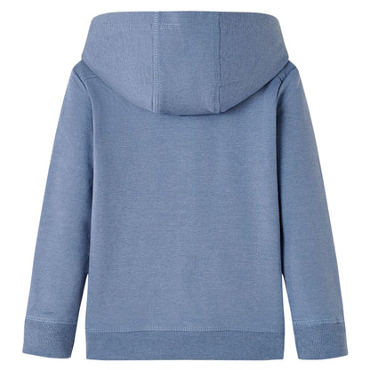 Kids' Hooded Sweatshirt Blue Melange 128