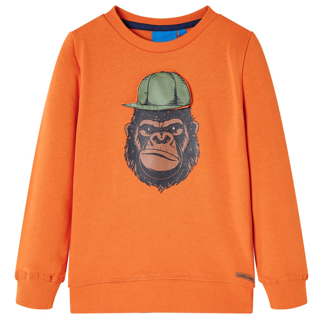 Kids' Sweatshirt Dark Orange 116