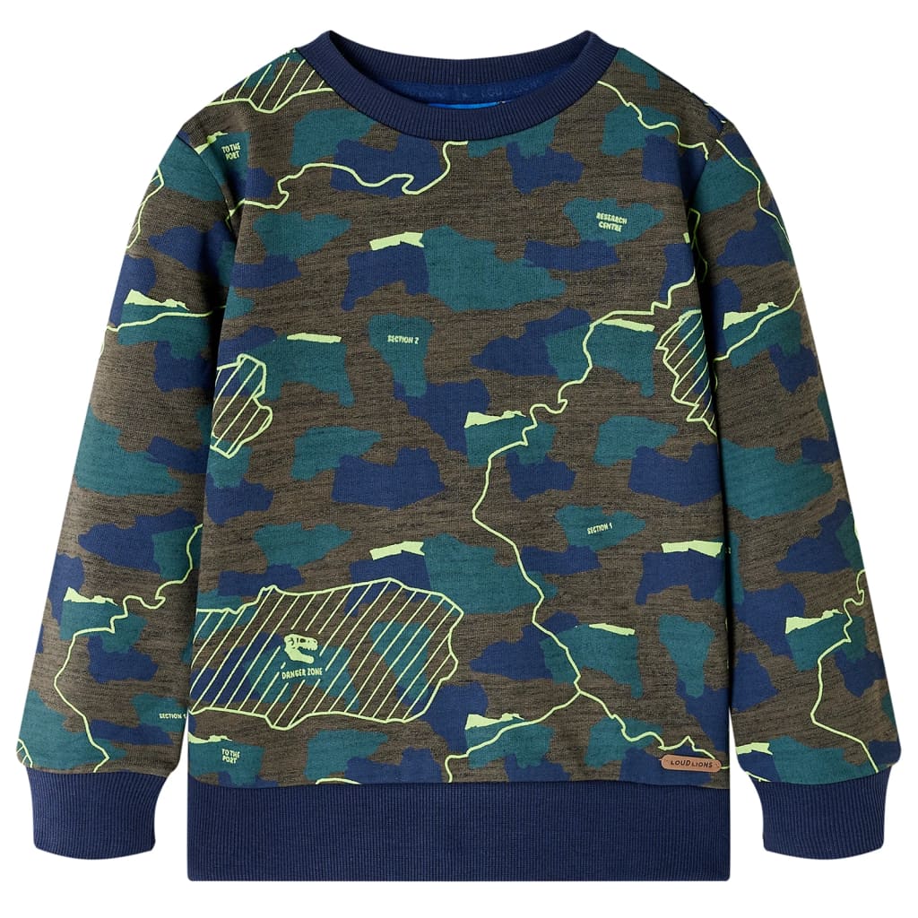 Kids' Sweatshirt Dark Khaki Melange 116