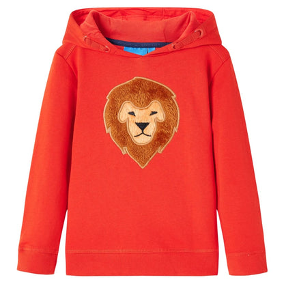 Kids' Hooded Sweatshirt Red 140