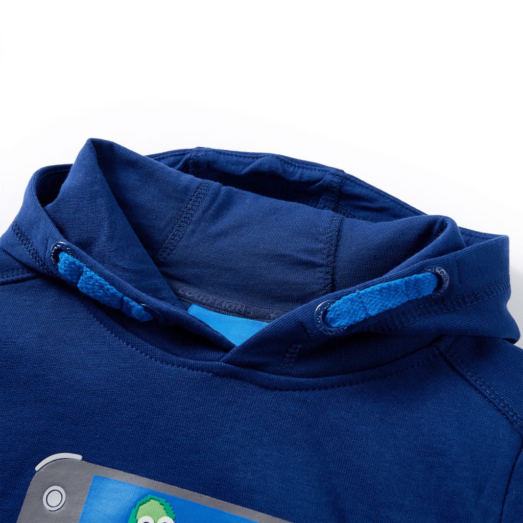 Kids' Hooded Sweatshirt Dark Blue 104