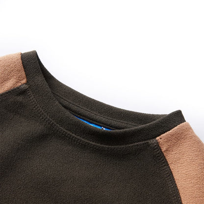 Kids' Sweatshirt Dark Khaki and Camel 92