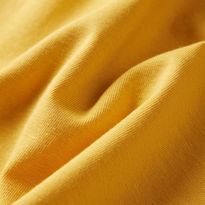 Kids' T-shirt with Long Sleeves Dark Ochre 116