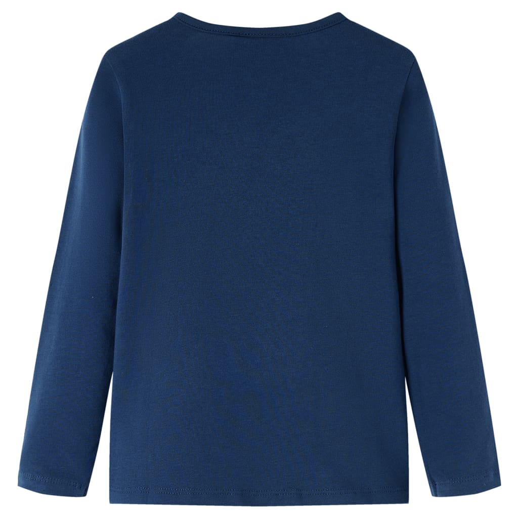 Kids' T-shirt with Long Sleeves Navy Blue 116