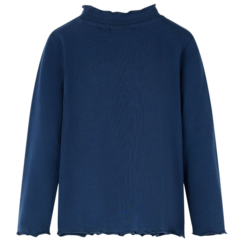 Kids' T-shirt with Long Sleeves Navy Blue 128