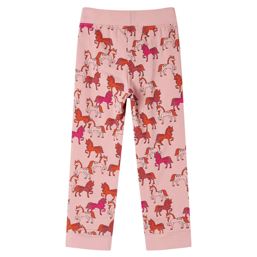 Kids' Pyjamas with Long Sleeves Light Pink 104