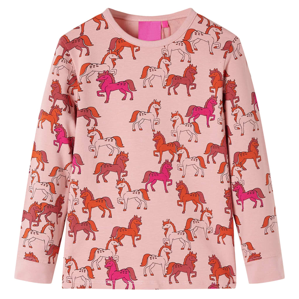 Kids' Pyjamas with Long Sleeves Light Pink 116