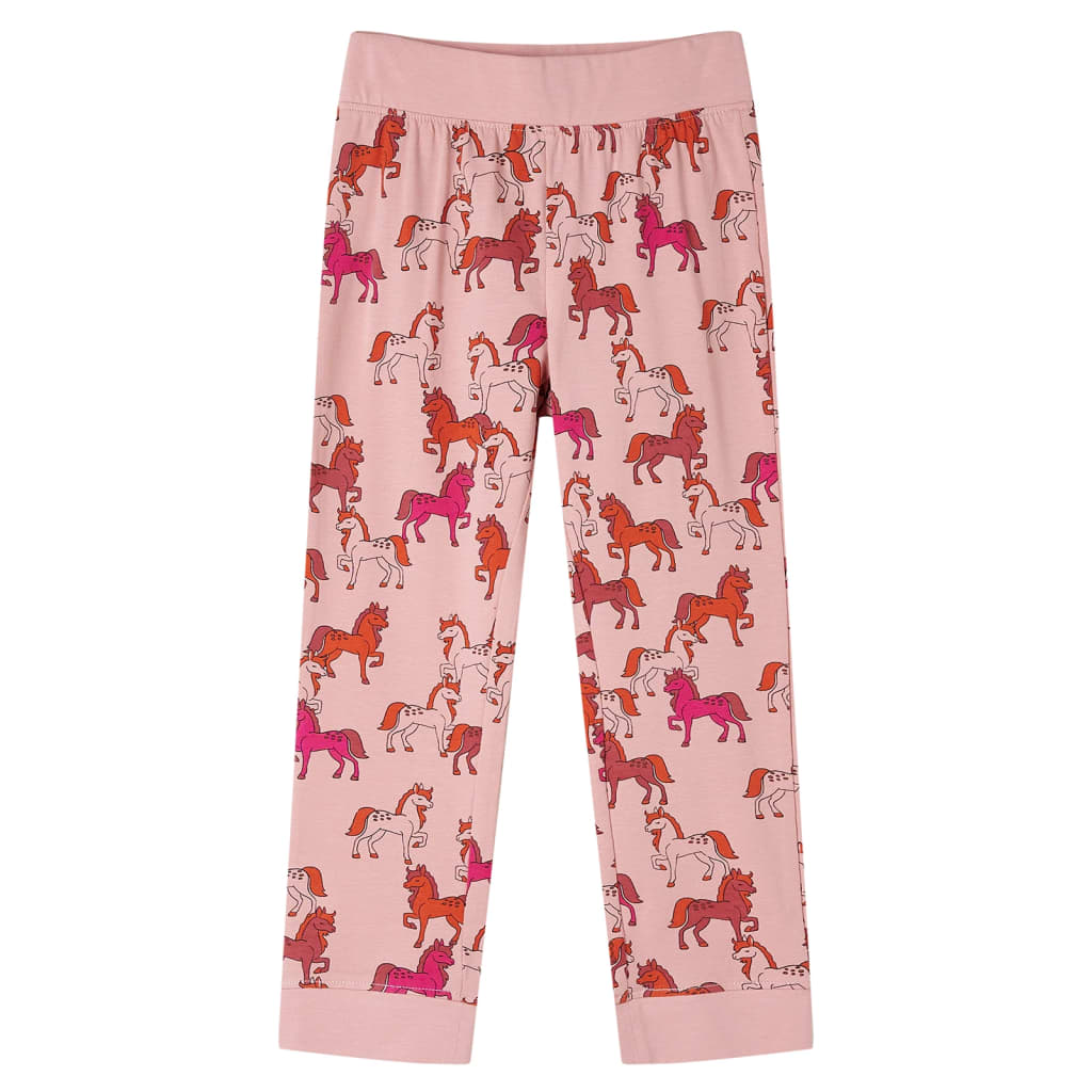 Kids' Pyjamas with Long Sleeves Light Pink 116