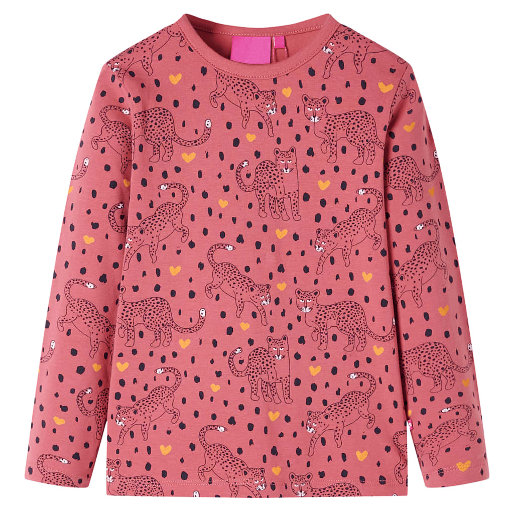 Kids' Pyjamas with Long Sleeves Old Pink 116