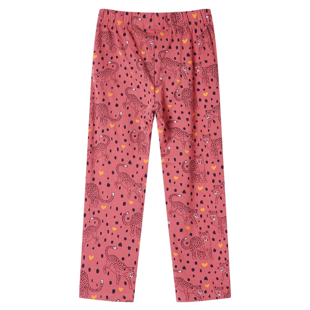 Kids' Pyjamas with Long Sleeves Old Pink 116