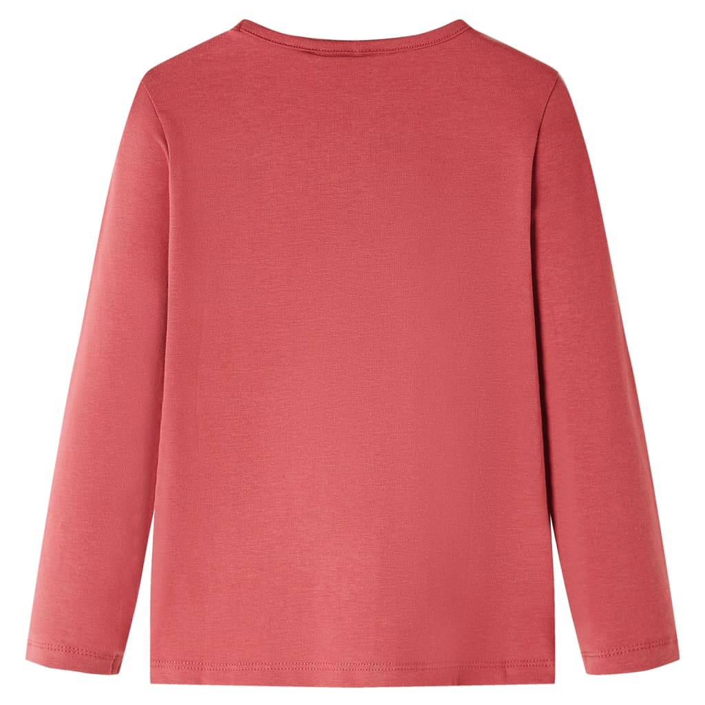 Kids' T-shirt with Long Sleeves Burnt Pink 104