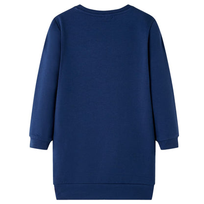 Kids' Sweatshirt Dress Navy 104