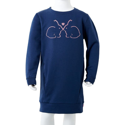 Kids' Sweatshirt Dress Navy 104