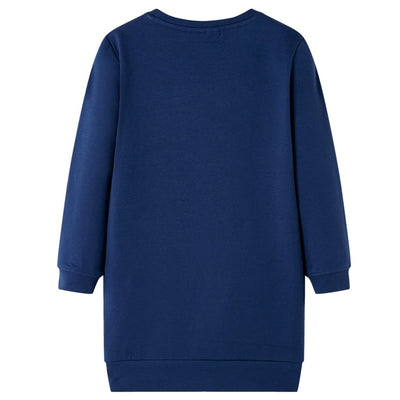 Kids' Sweatshirt Dress Navy 116