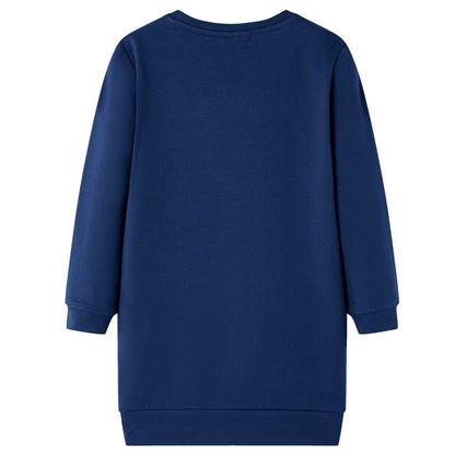 Kids' Sweatshirt Dress Navy 128