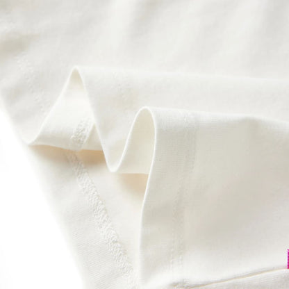 Kids' T-shirt with Long Sleeves Ecru 104