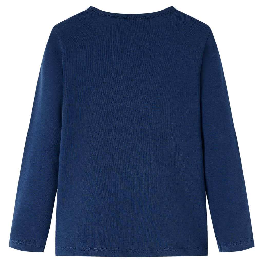 Kids' T-shirt with Long Sleeves Navy 92