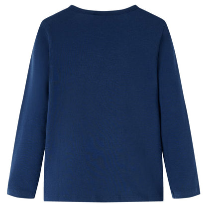 Kids' T-shirt with Long Sleeves Navy 92