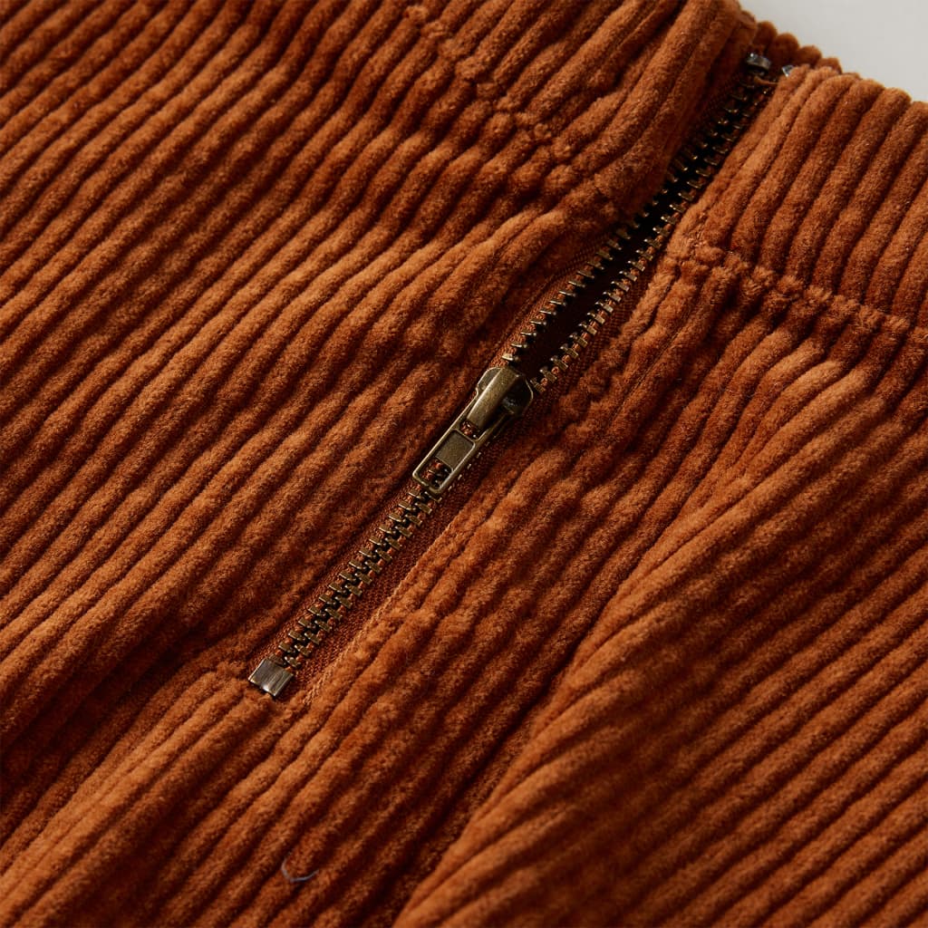 Kids' Skirt with Pockets Corduroy Cognac 104