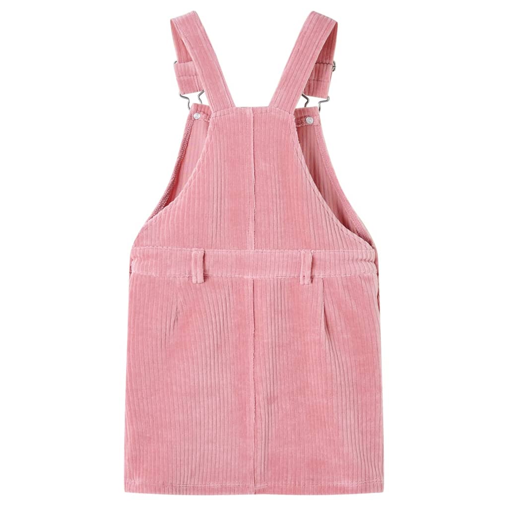 Kids' Overall Dress Corduroy Light Pink 92