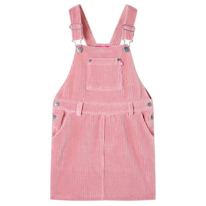 Kids' Overall Dress Corduroy Light Pink 104