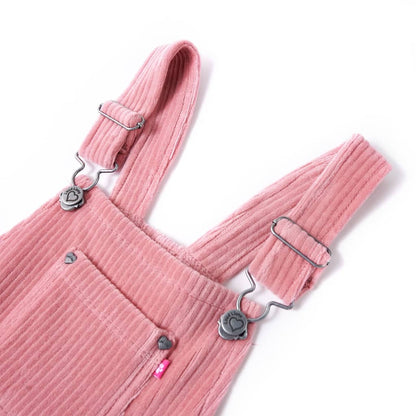 Kids' Overall Dress Corduroy Light Pink 104