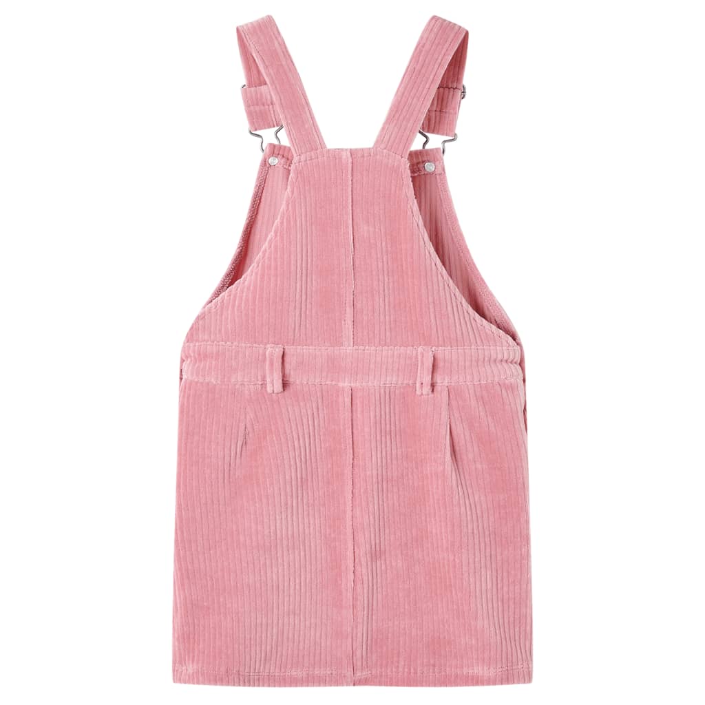 Kids' Overall Dress Corduroy Light Pink 116