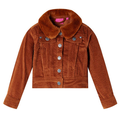 Kids' Jacket Corduroy Cognac 92