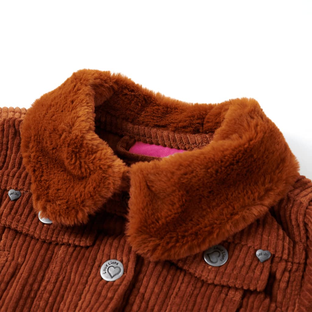 Kids' Jacket Corduroy Cognac 104