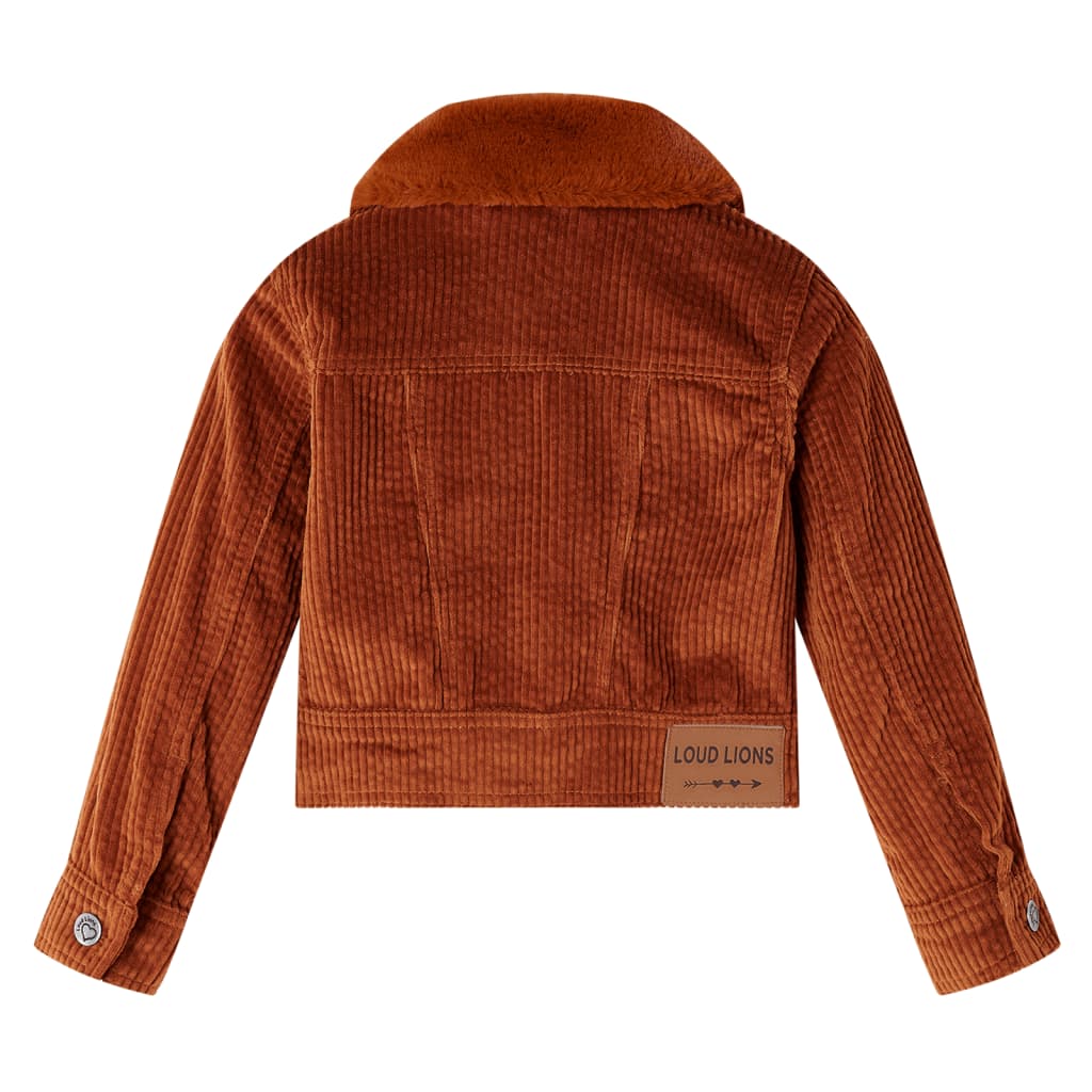 Kids' Jacket Corduroy Cognac 140